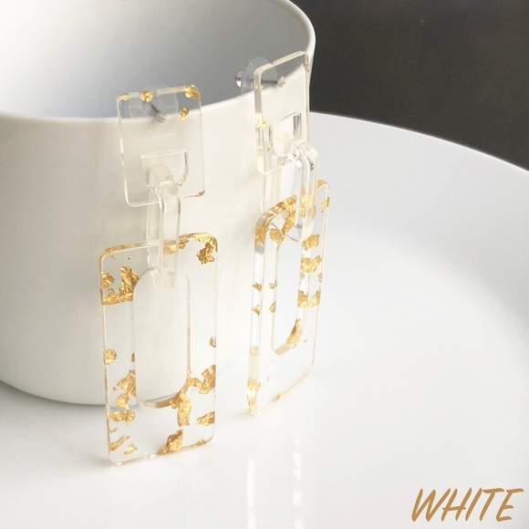 Jewelry - NEW "Link" Acrylic Geometric Earrings